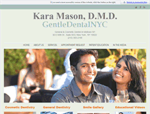 Tablet Screenshot of gentledentalnyc.com